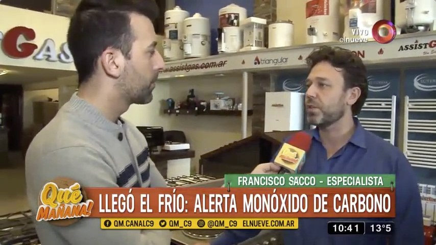Assistgas en Que Mañana, por Canal 9